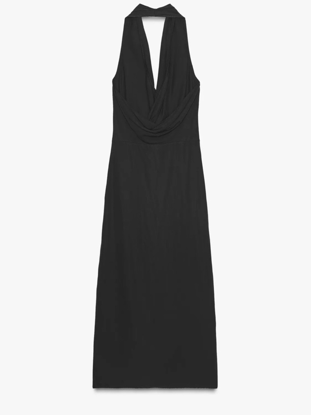 Zara Flowy Draped Midi Dress - Picture 13 of 15